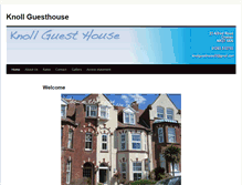 Tablet Screenshot of knollguesthouse.com
